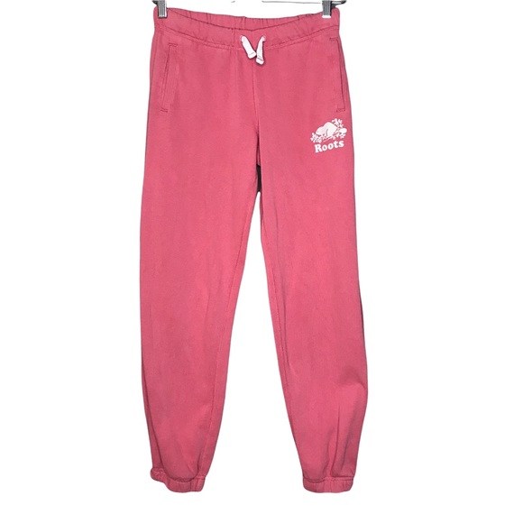 Roots Canada Kids Pink Sweatpants Track 